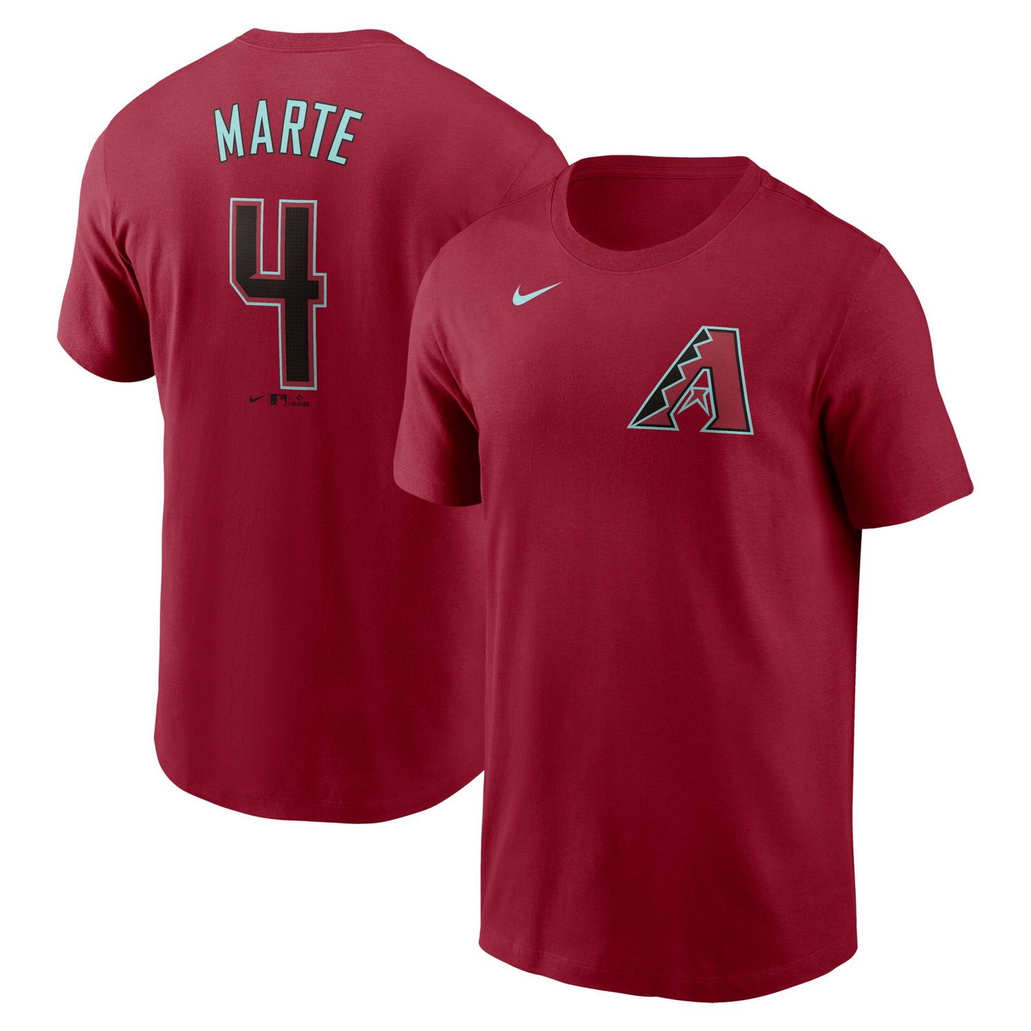 Nike Ketel Marte Arizona Diamondbacks Fuse Name  Number T-Shirt                                                                  - view number 1