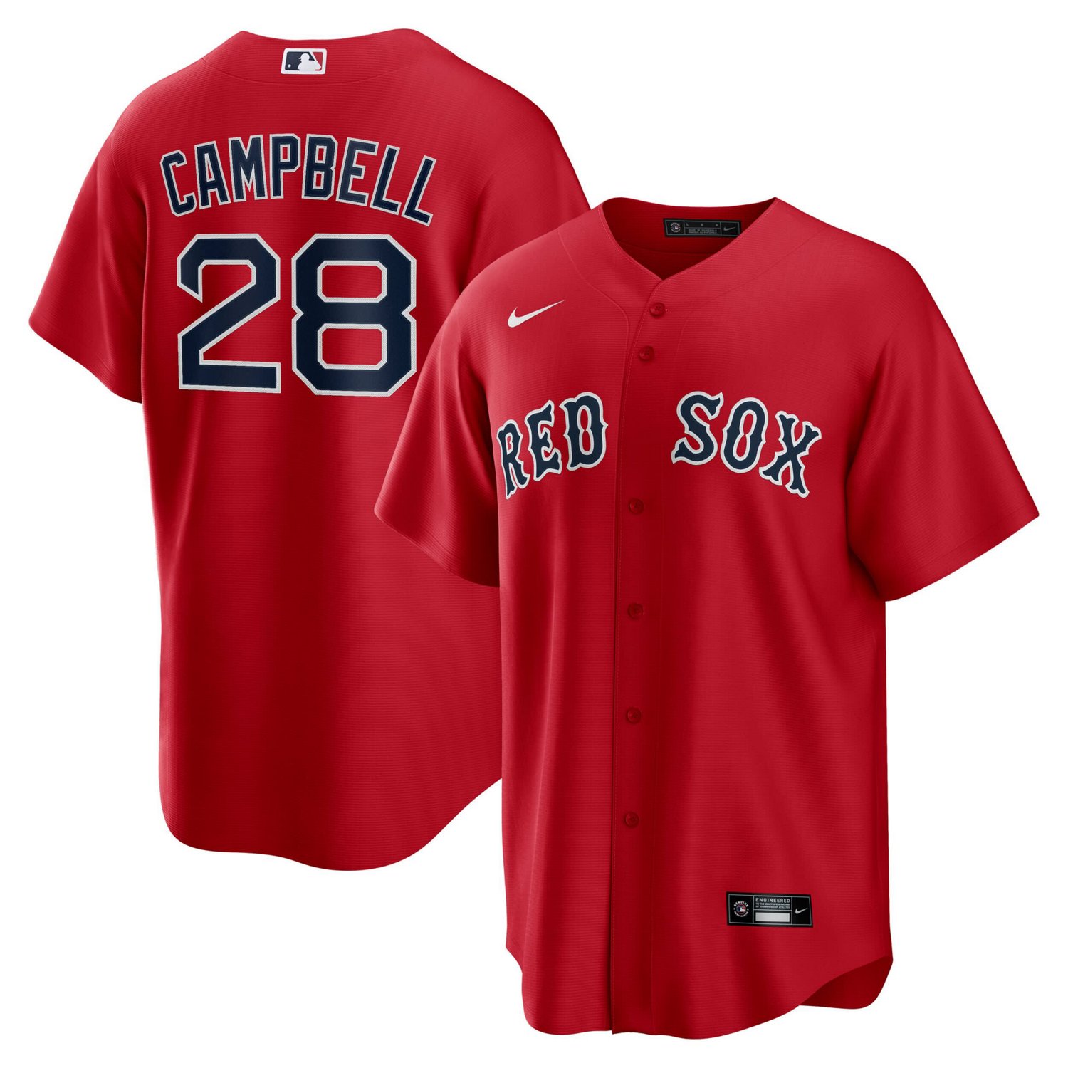 Nike Kristian Campbell Boston Sox Alternate Replica Jersey - view number 1