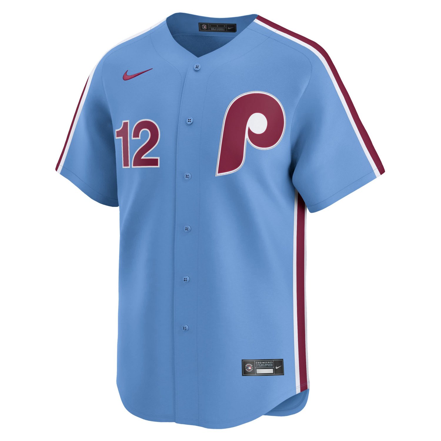 Nike Kyle Schwarber Light Philadelphia Phillies Alternate Limited Jersey - view number 2