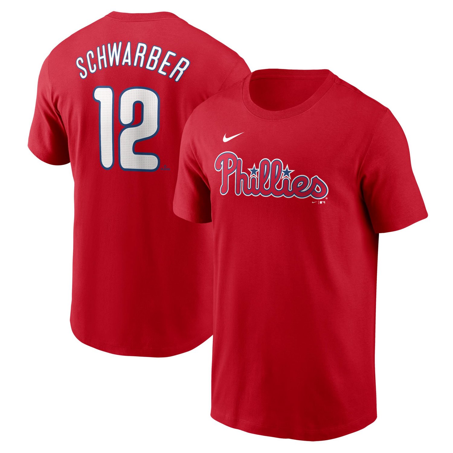 Nike Kyle Schwarber Philadelphia Phillies Fuse Name  Number T-Shirt