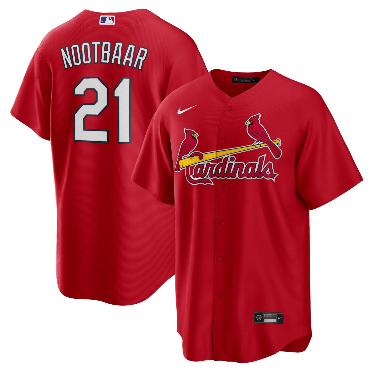 Nike Lars Nootbaar St Louis Cardinals Big  Tall Alternate Replica Player Jersey                                                  - view number 1