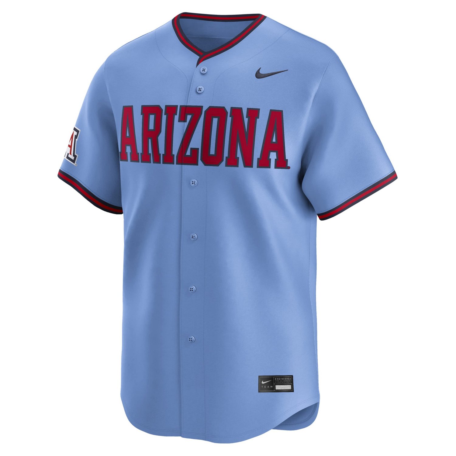 Nike Light Arizona Wildcats Limited Home Wordmark Jersey - view number 2