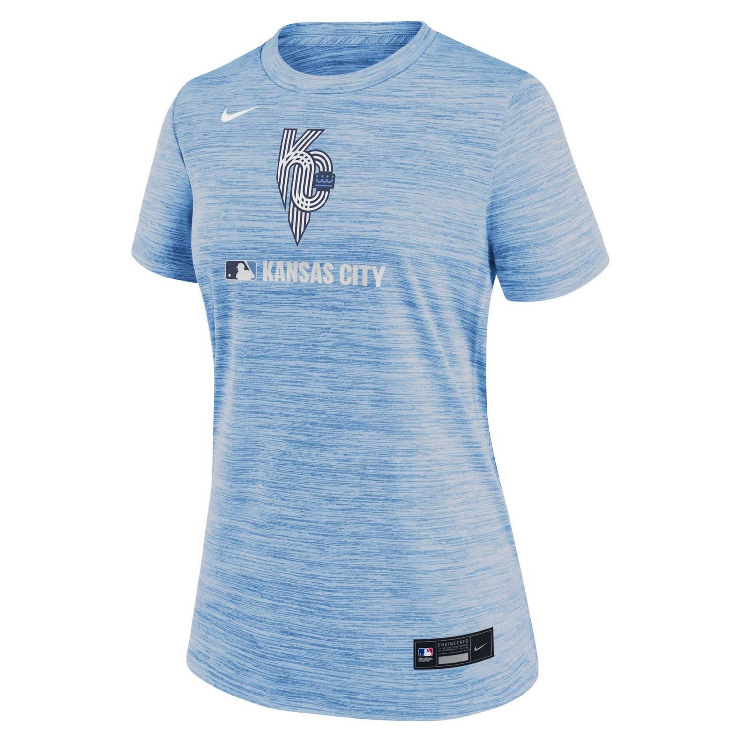 Nike Light Kansas City Royals Authentic Collection City Connect Velocity Performance T-Shirt - view number 2