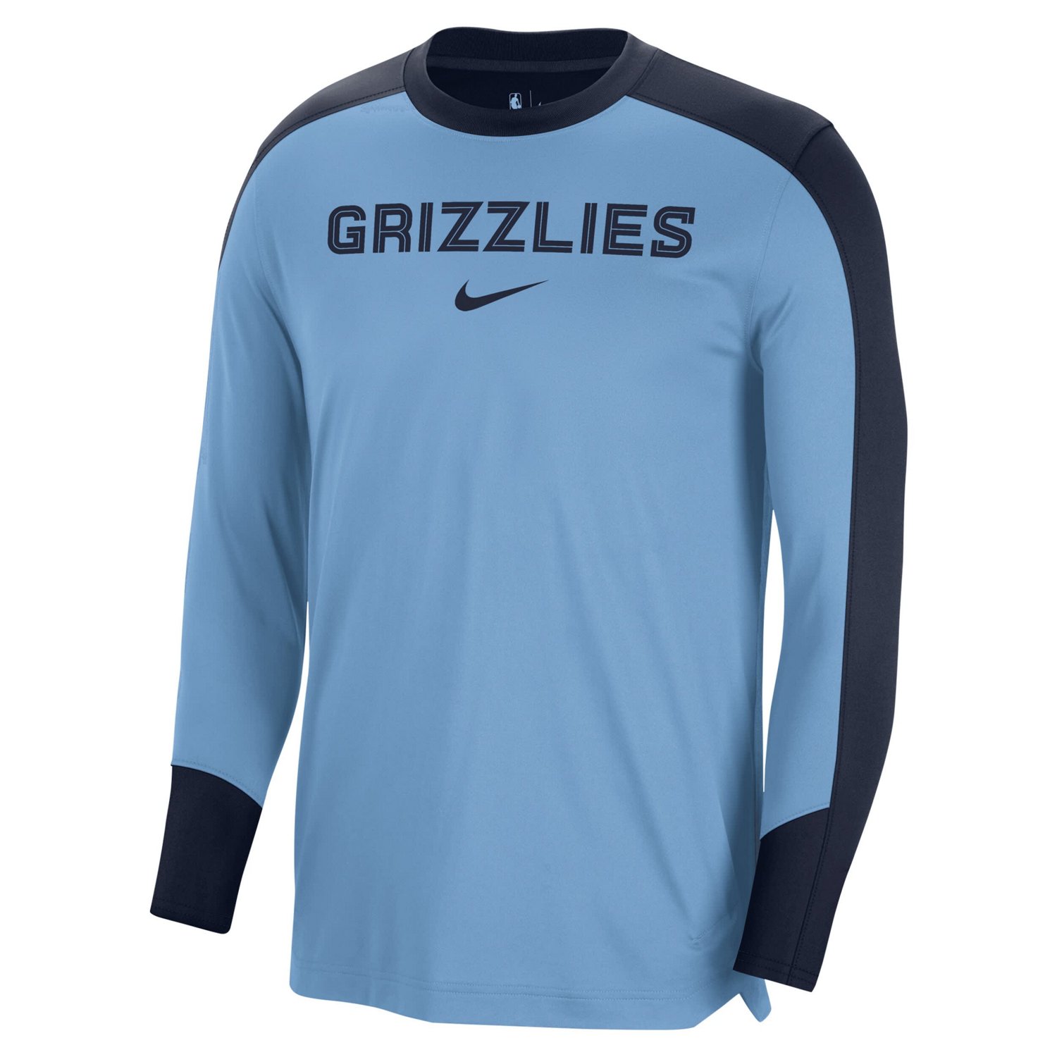 Nike Light Memphis Grizzlies 2024 25 Authentic Pre-Game Legend Long Sleeve Shooting Shirt - view number 2