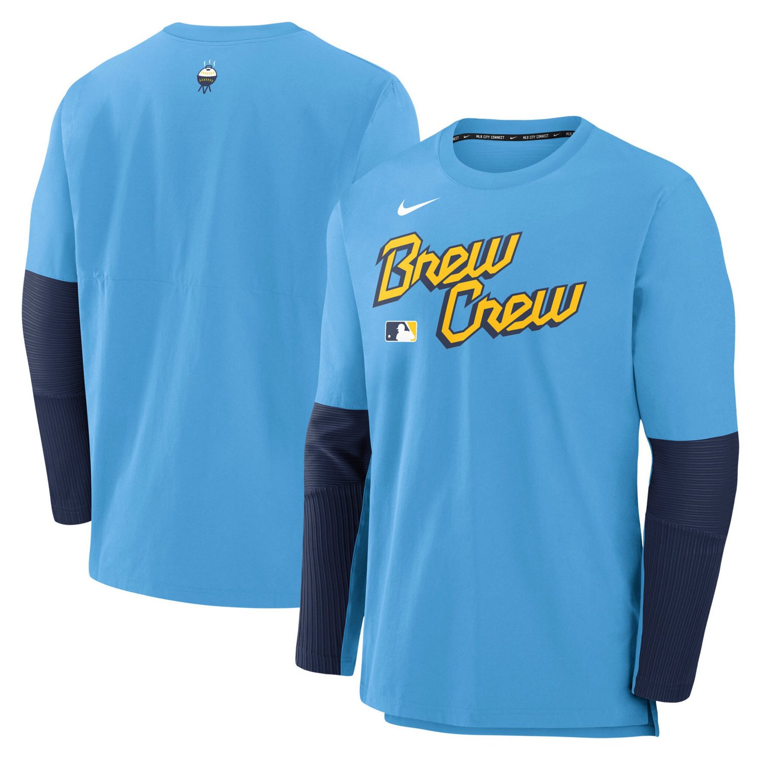 Men's Milwaukee Brewers Nike Navy/Gold Authentic Collection
