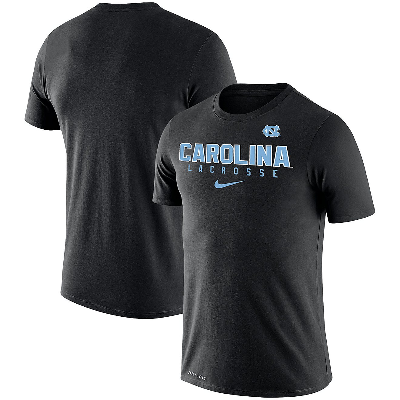 Nike Light North Carolina Tar Heels Lacrosse Legend 20 Slim Fit Performance T-Shirt                                              - view number 1