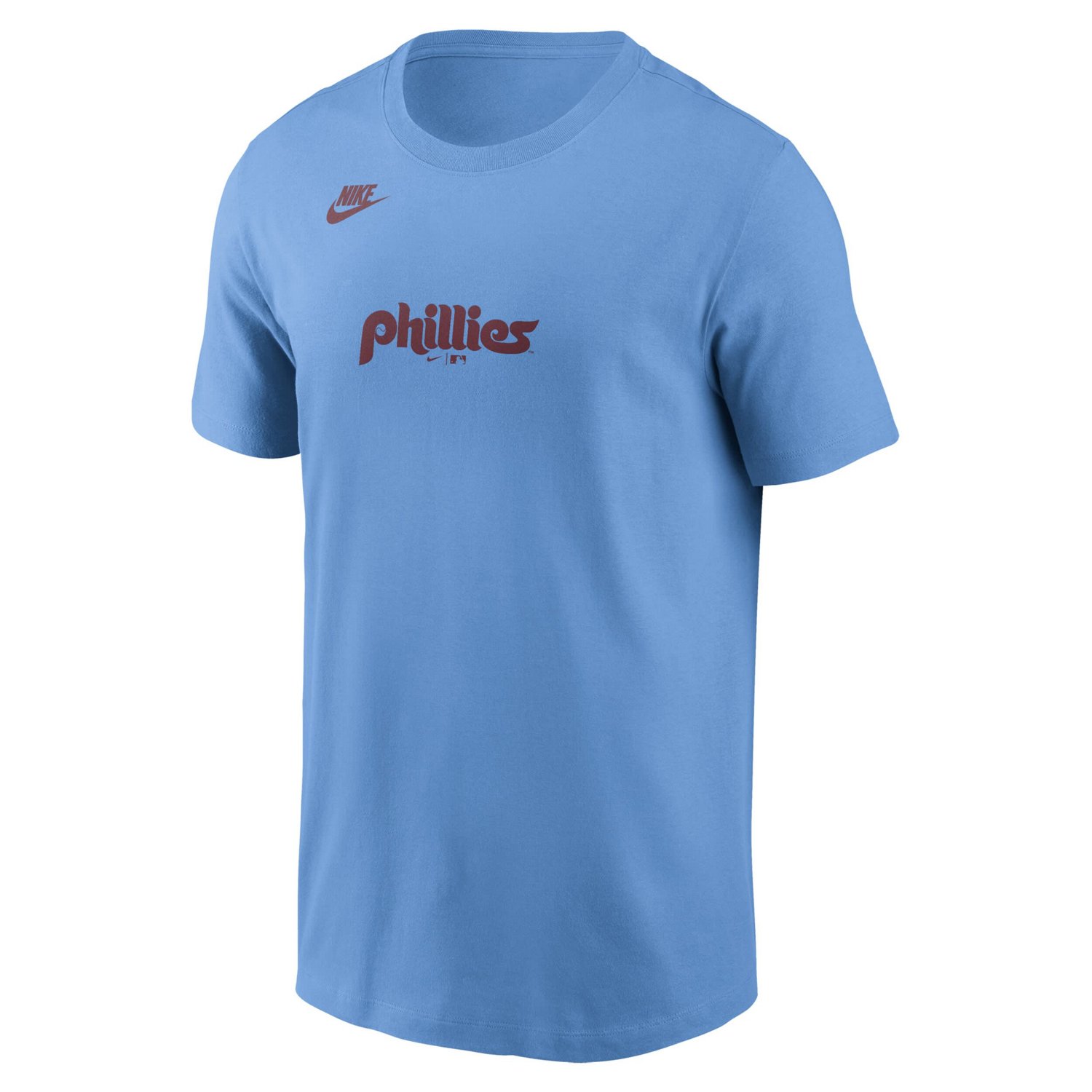 Nike Light Philadelphia Phillies Cooperstown Collection Wordmark T-Shirt