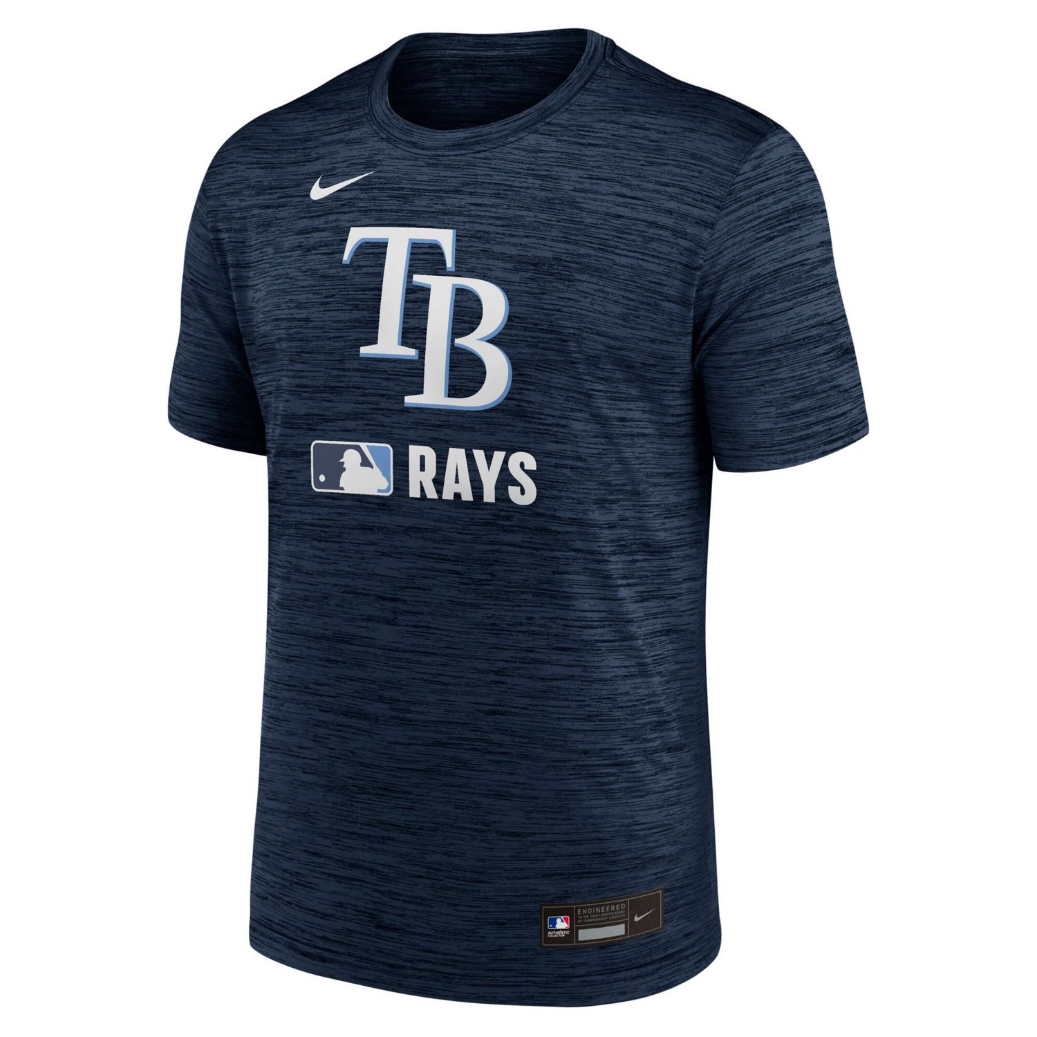 Nike Light Tampa Bay Rays Authentic Collection Velocity Performance Practice T-Shirt - view number 2