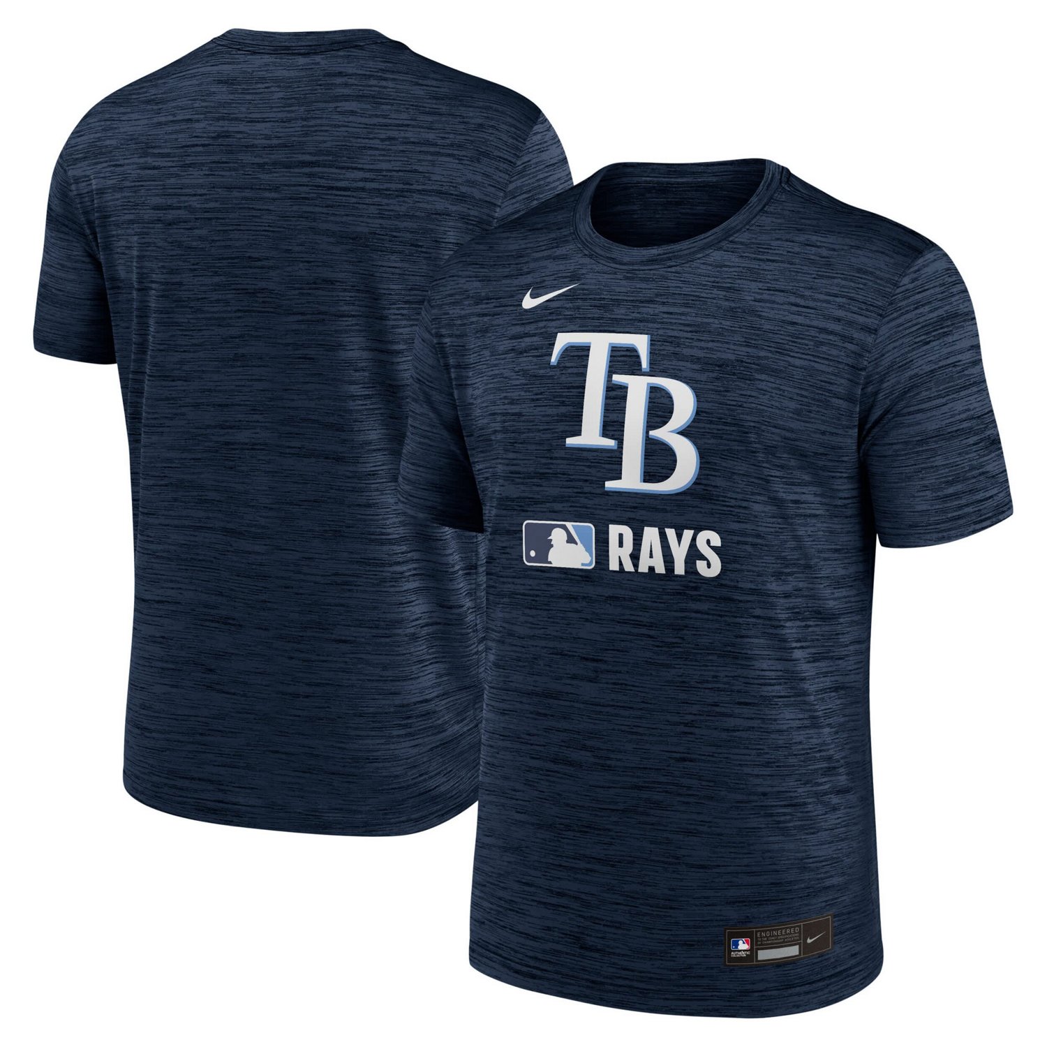 Nike Light Tampa Bay Rays Authentic Collection Velocity Performance Practice T-Shirt