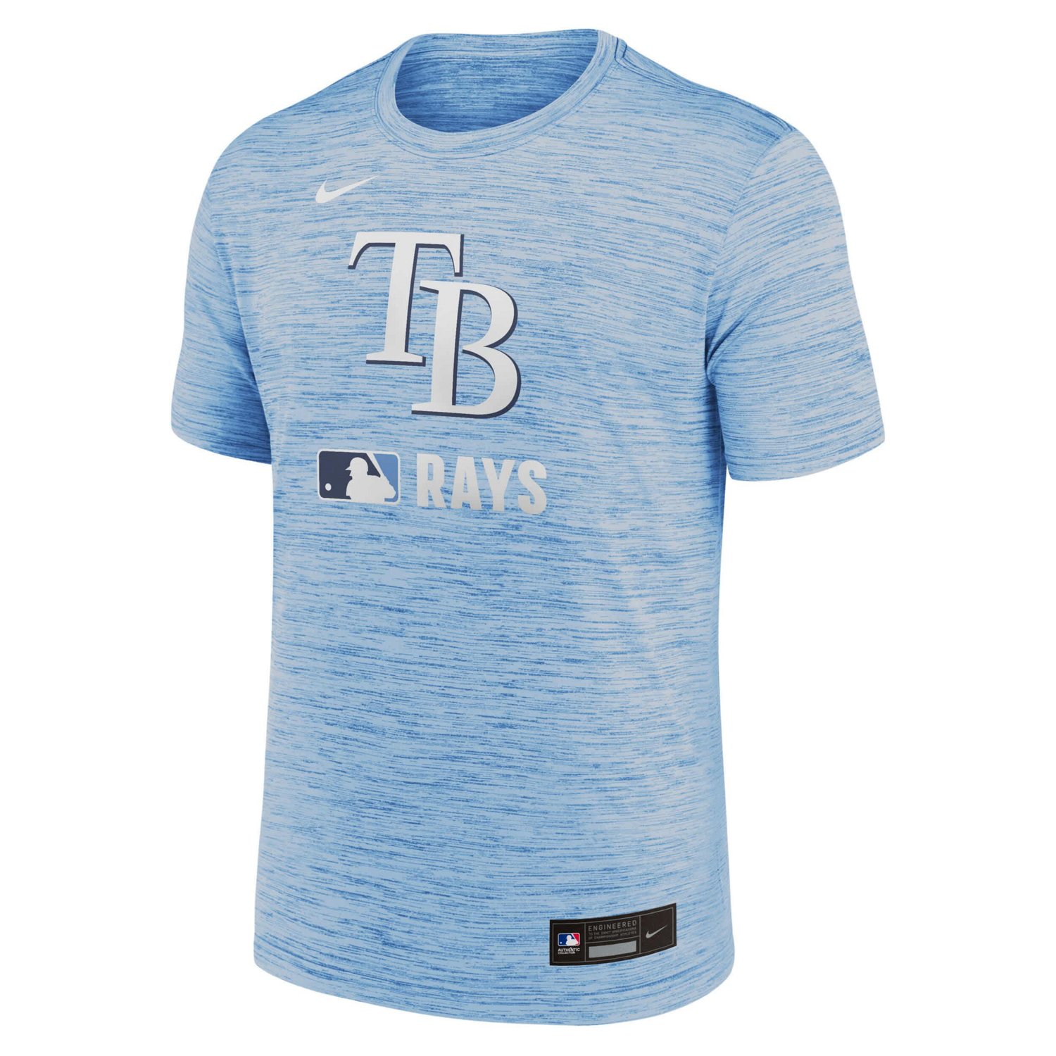 Nike Light Tampa Bay Rays Authentic Collection Velocity Performance Practice T-Shirt - view number 2