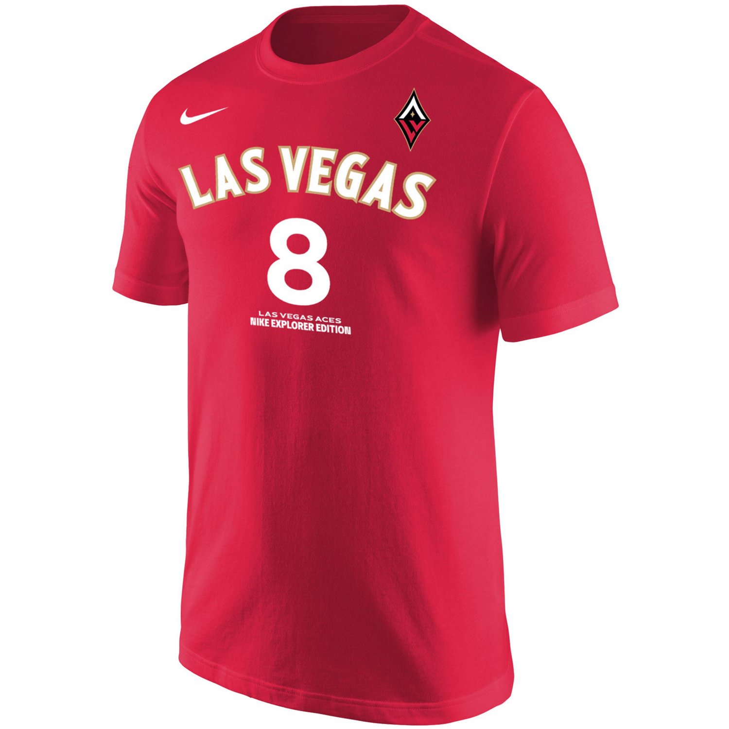 Nike Liz Cambage Las Vegas Aces Explorer Edition Name  Number T-Shirt