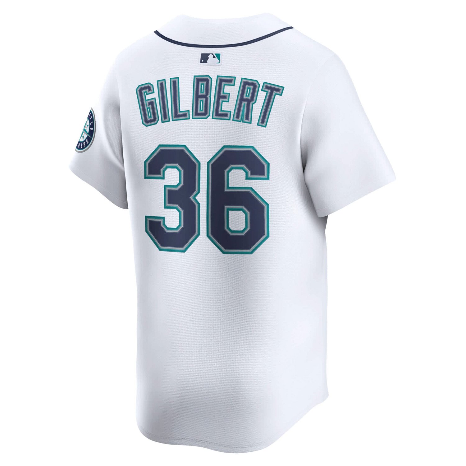 Nike Logan Gilbert Seattle Mariners Home Limited Player Jersey - view number 3