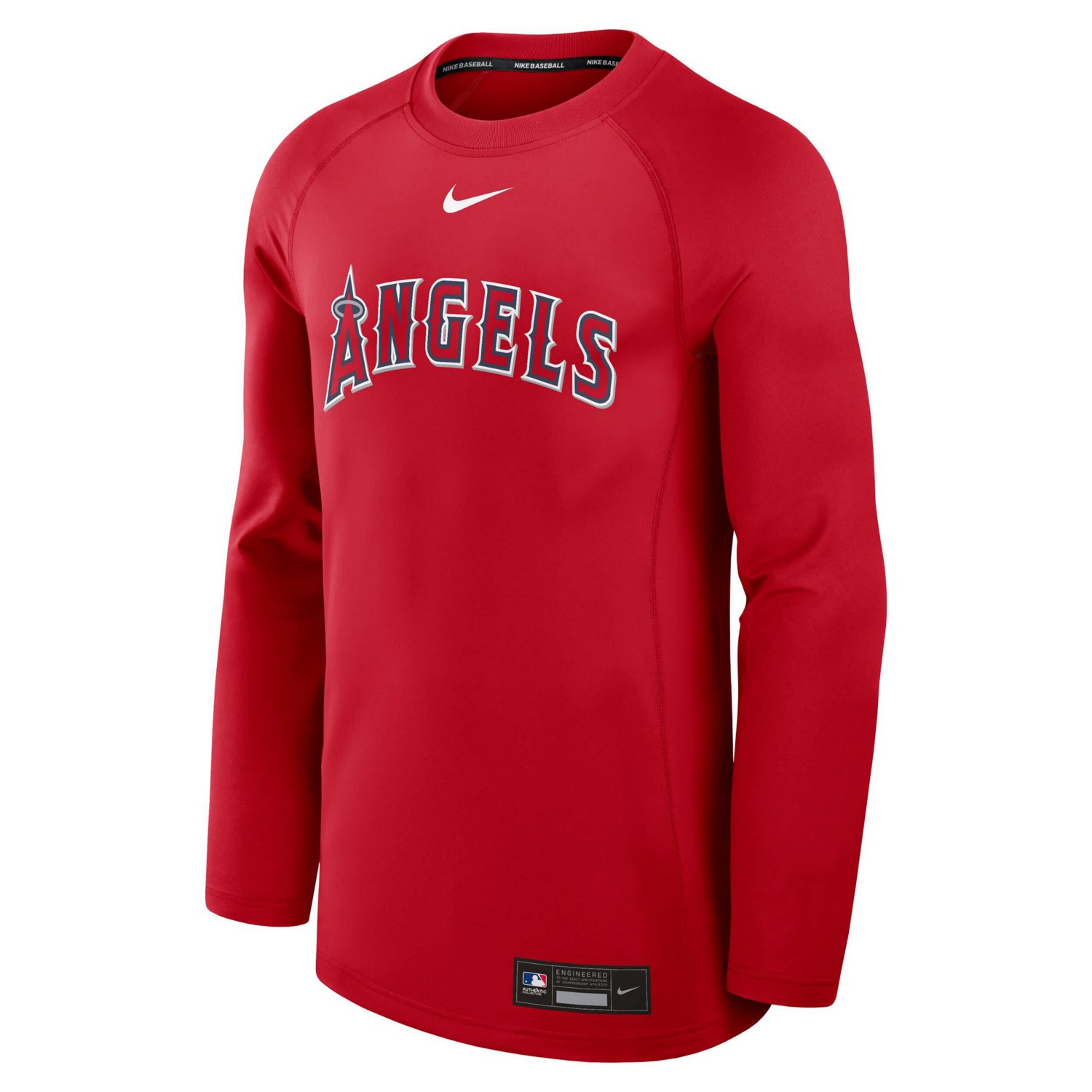 Nike Los Angeles Angels Authentic Collection Game Time Raglan Performance Long Sleeve T-Shirt - view number 2