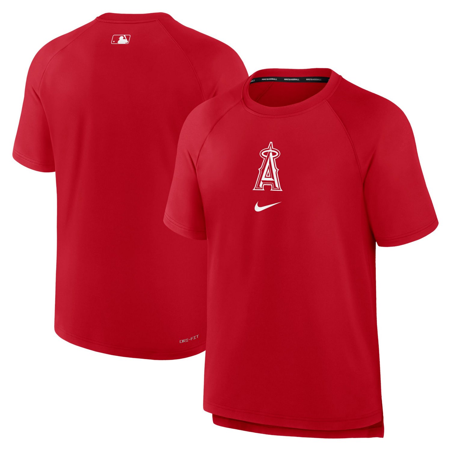 Nike Los Angeles Angels Authentic Collection Pregame Raglan Performance T-Shirt