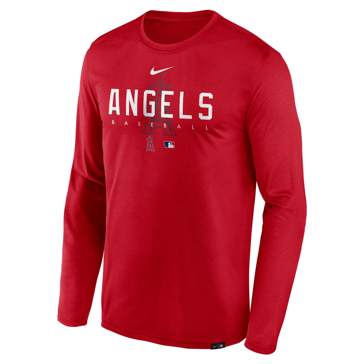 Nike Los Angeles Angels Authentic Collection Team Logo Legend Performance Long Sleeve T-Shirt - view number 2