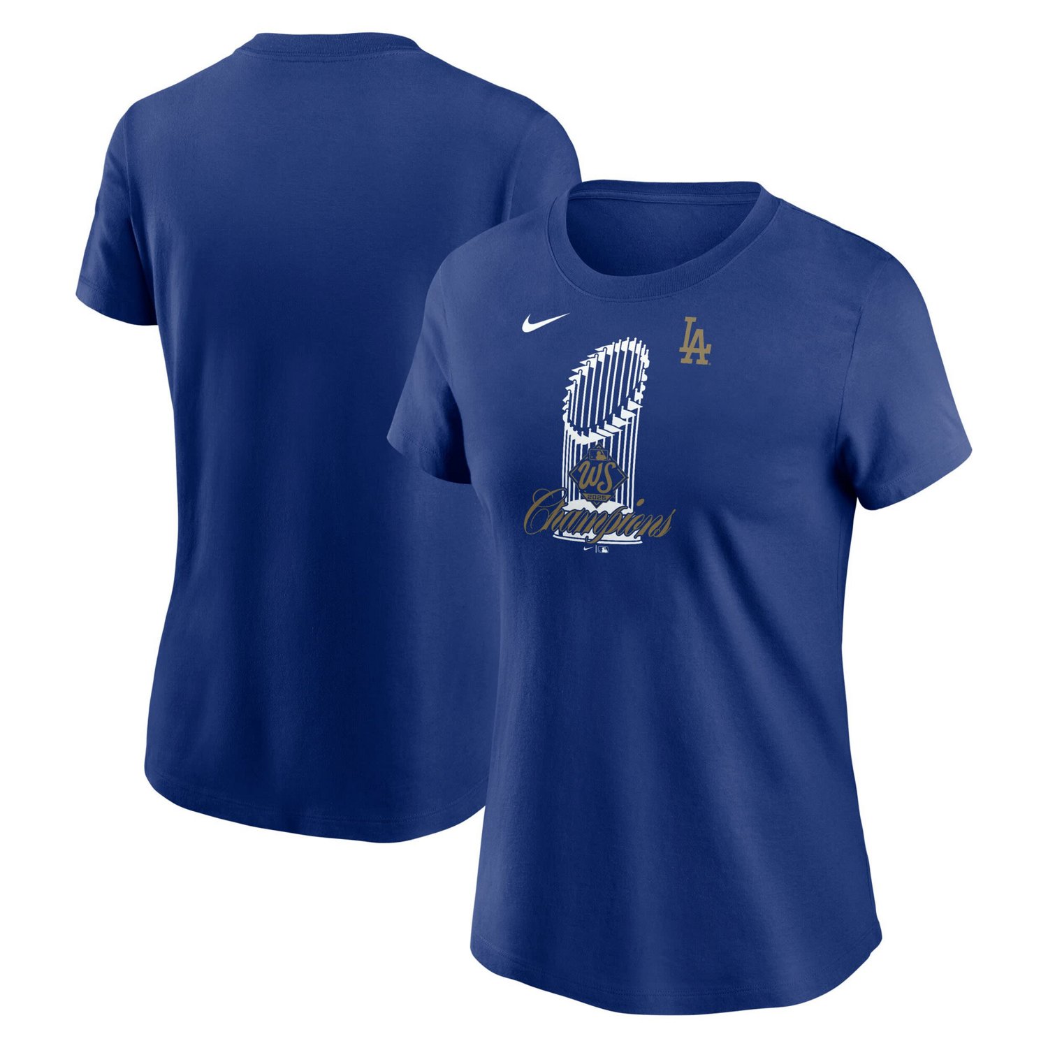 Nike Los Angeles Dodgers 2025 World Series Champions Trophy T-Shirt