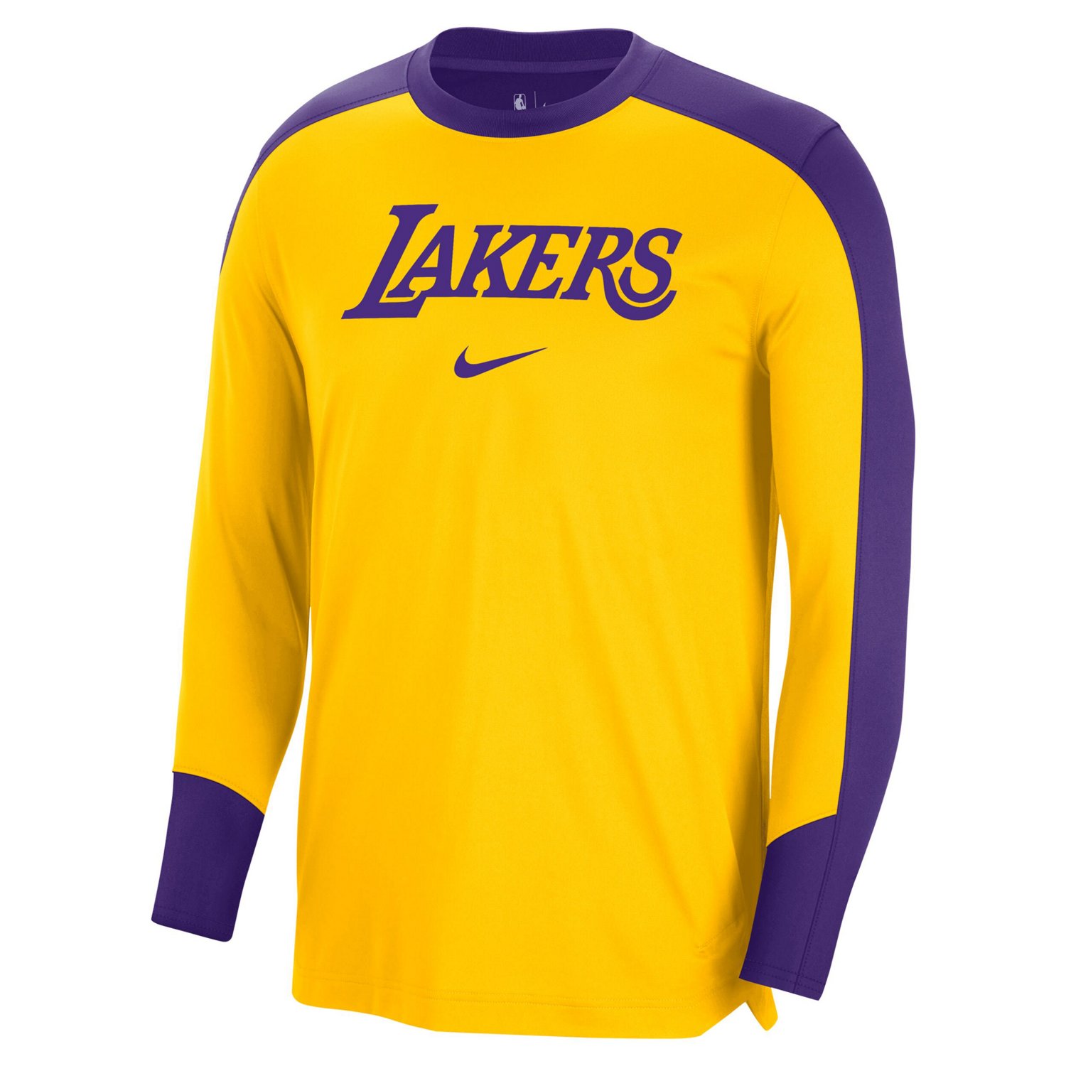 Nike Los Angeles Lakers 2024 25 Authentic Pre-Game Legend Long Sleeve Shooting Shirt - view number 2