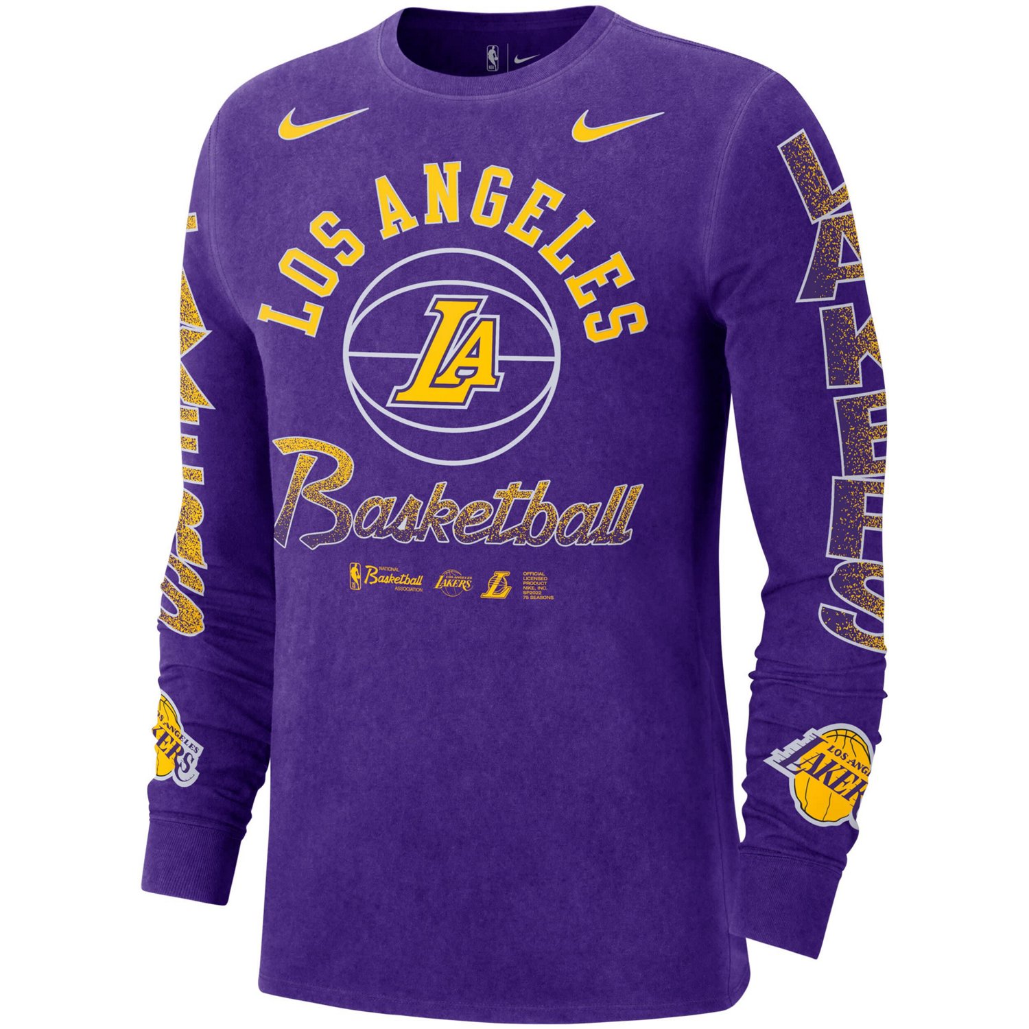 Nike Los Angeles Lakers Courtside Retro Elevated Long Sleeve T-Shirt