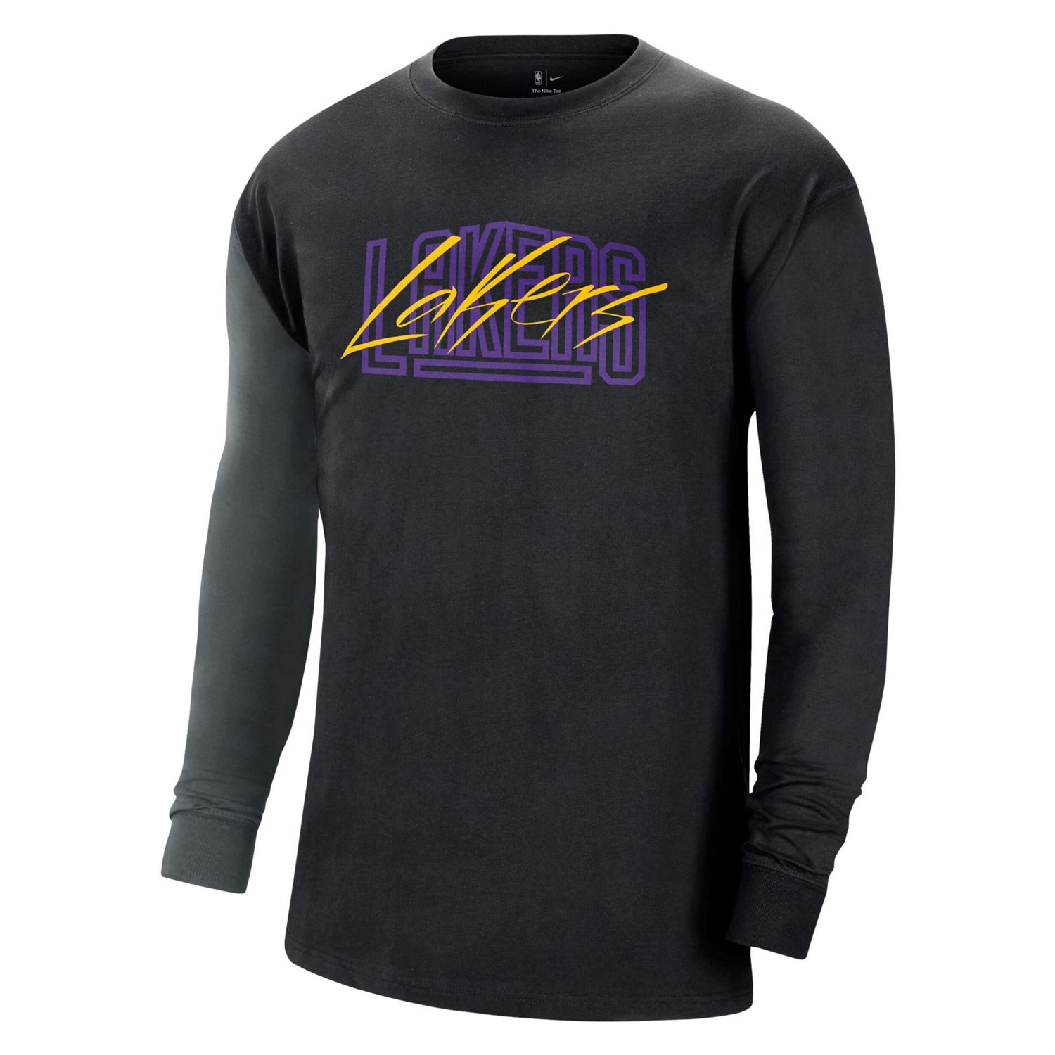 Nike Los Angeles Lakers Courtside Versus Flight MAX90 Long Sleeve T-Shirt                                                        - view number 2