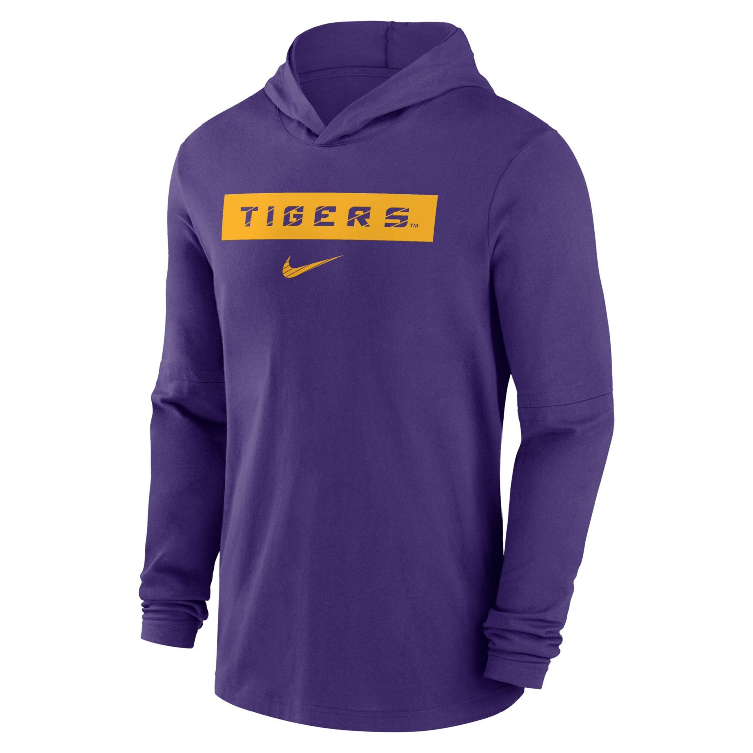 Nike LSU Tigers 2024 Sideline Hoodie Performance Long Sleeve T-Shirt - view number 2