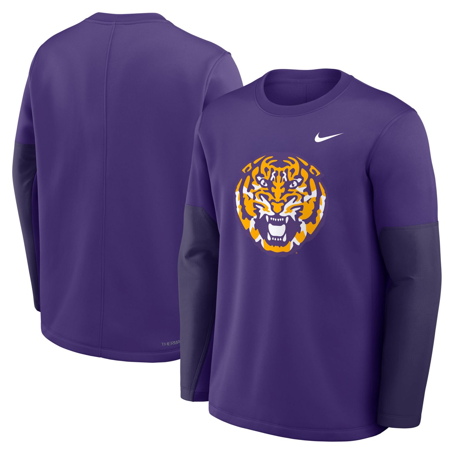 Nike LSU Tigers 2025 Sideline Coach Performance Long Sleeve T-Shirt - view number 4