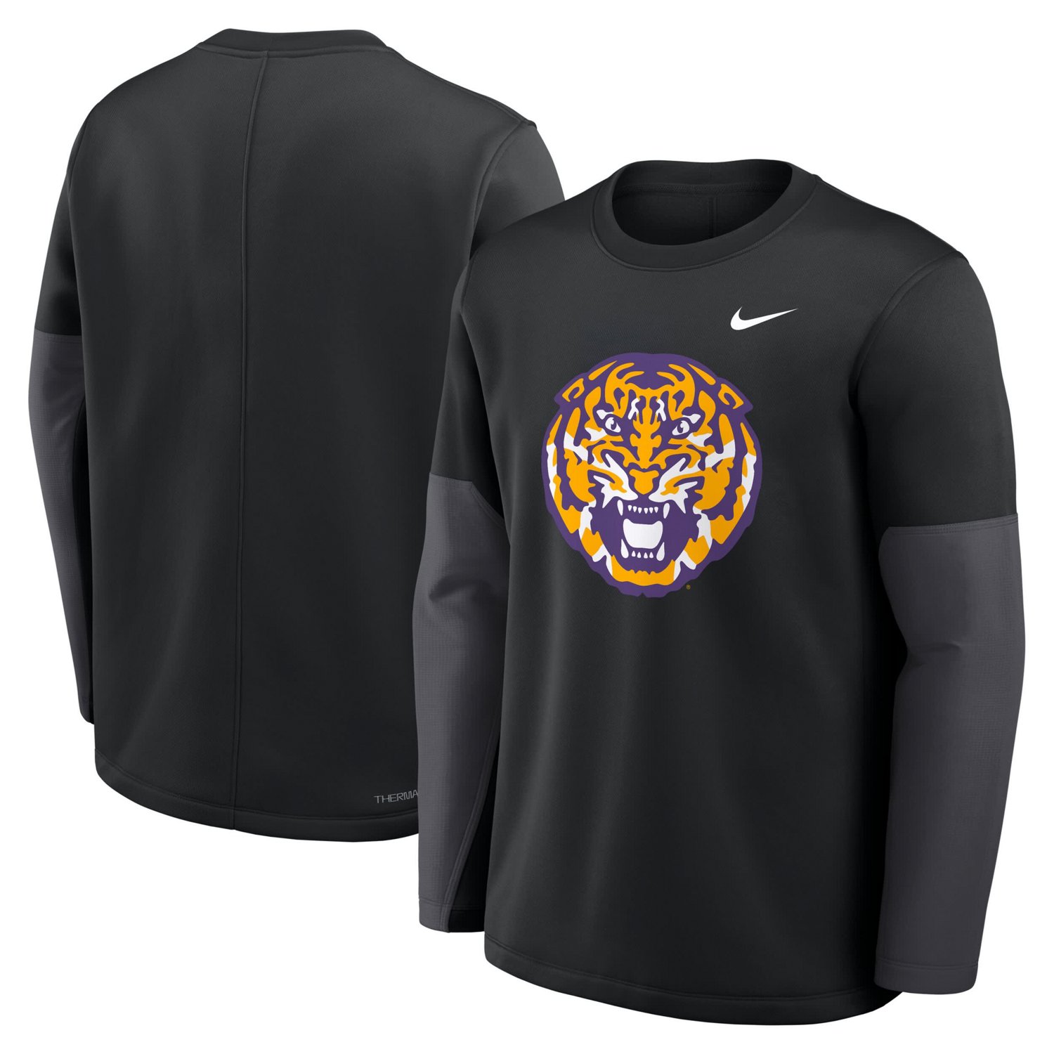Nike LSU Tigers 2025 Sideline Coach Performance Long Sleeve T-Shirt - view number 4