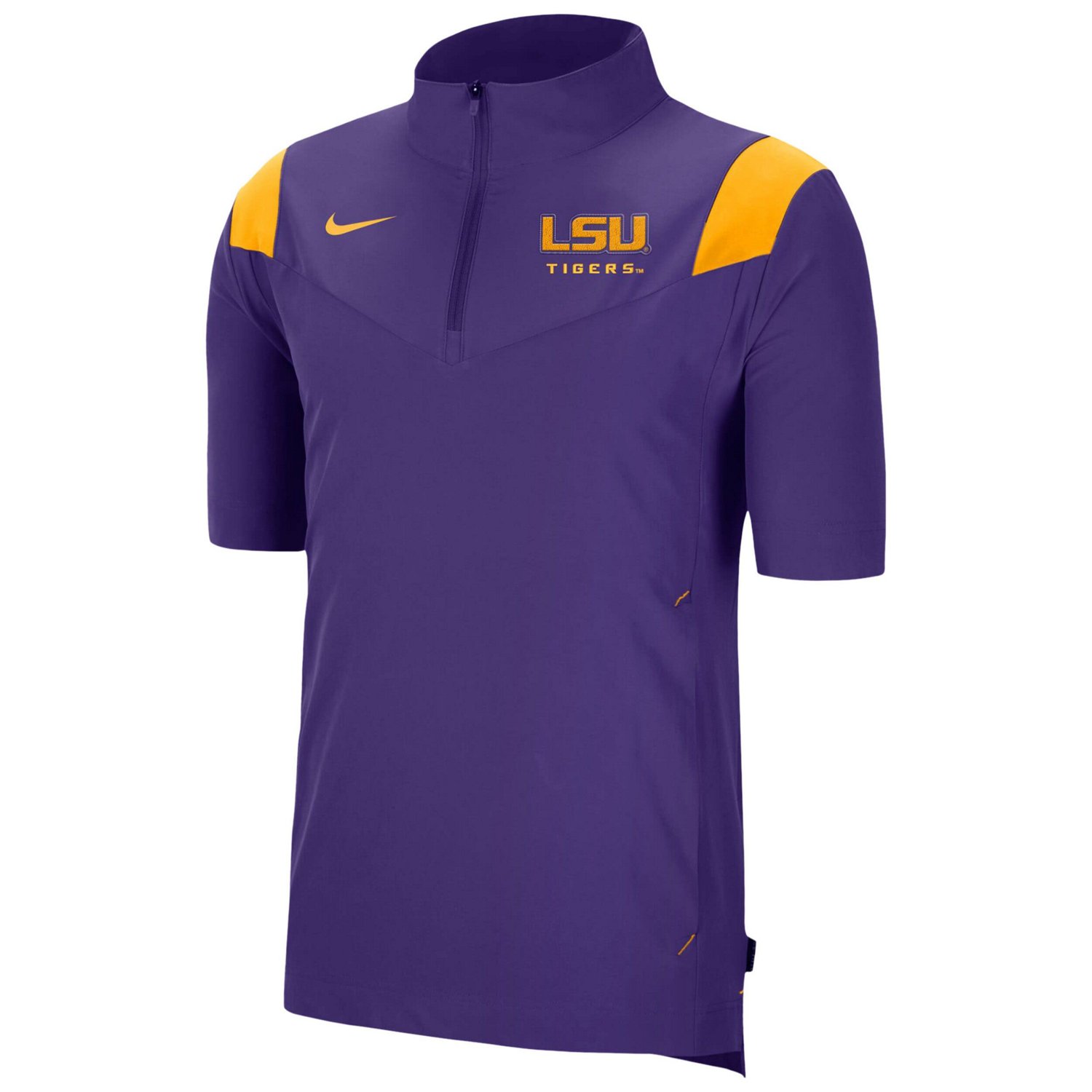 Nike LSU Tigers Coach Short Sleeve Quarter-Zip Jacket                                                                            - view number 2