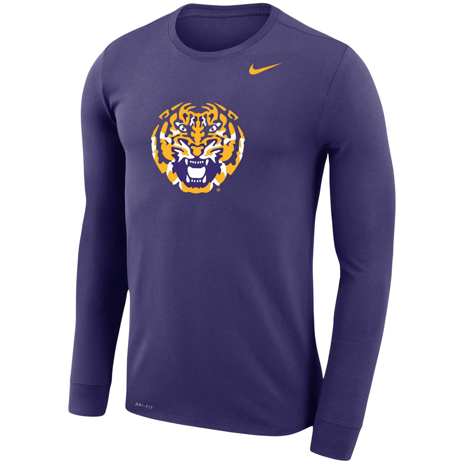 Nike LSU Tigers Legend Wordmark Performance Long Sleeve T-Shirt                                                                  - view number 2