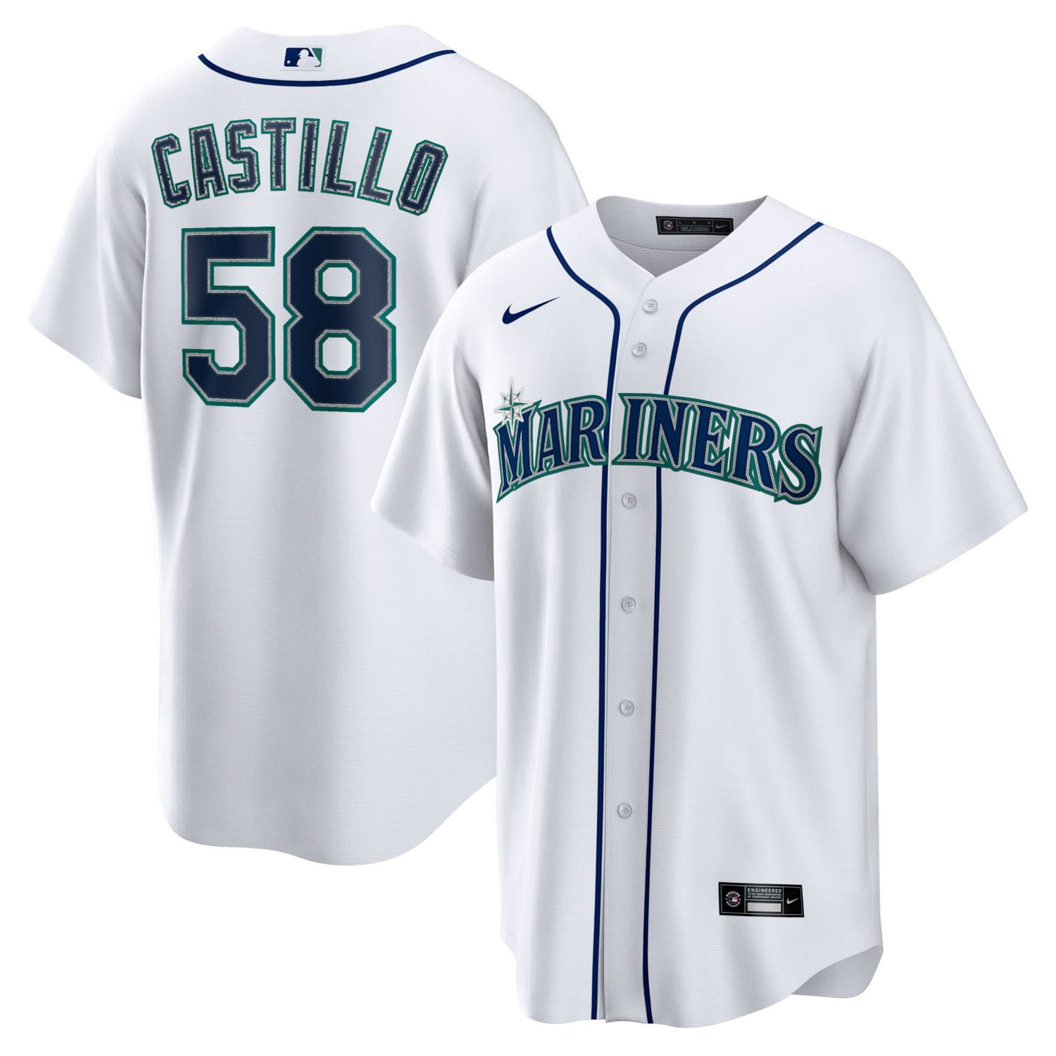 Nike Luis Castillo Seattle Mariners Home Replica Jersey                                                                          - view number 1