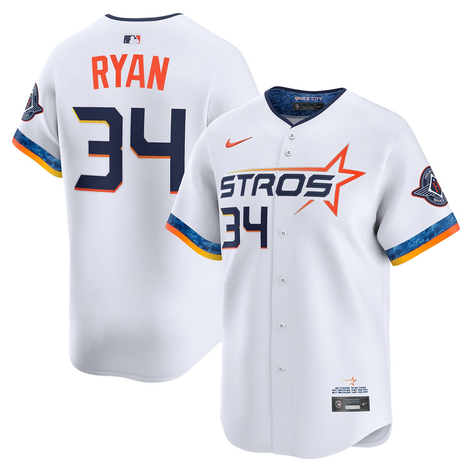Nike M Astros Ryan City Connect Limited Name & Number Jersey                                                                     - view number 3