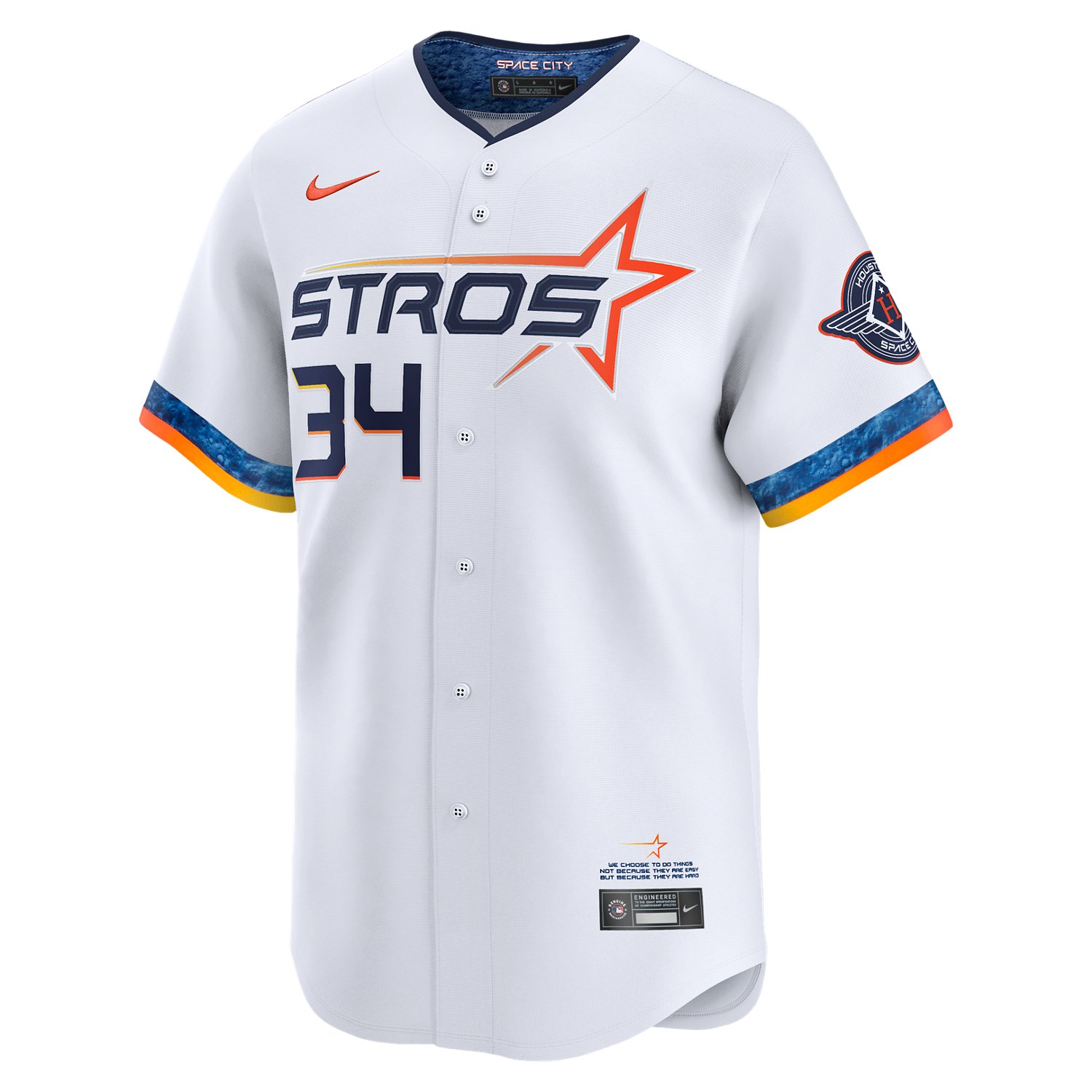 Nike M Astros Ryan City Connect Limited Name & Number Jersey                                                                     - view number 1