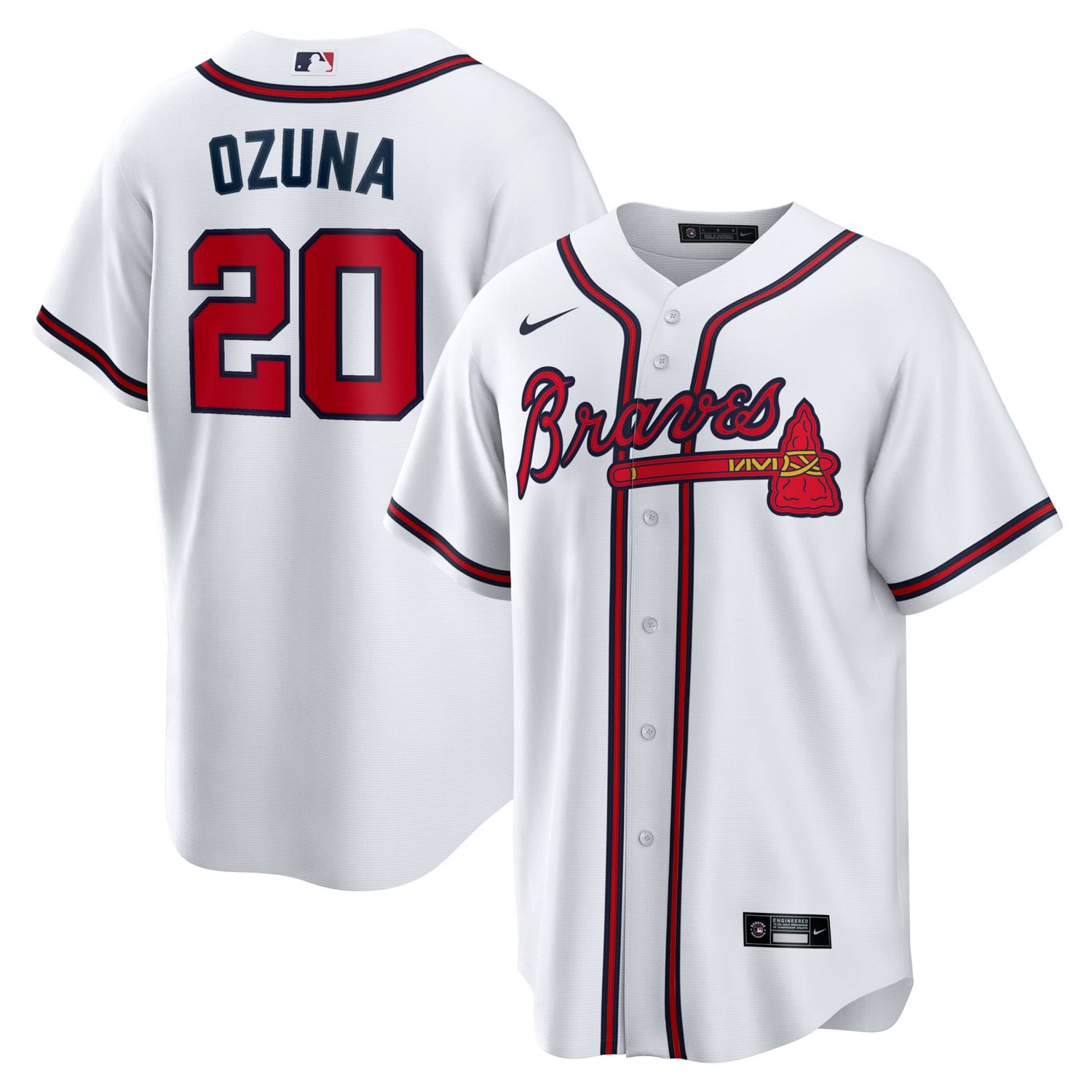 Nike Marcell Ozuna Atlanta Braves Home Replica Jersey - view number 1