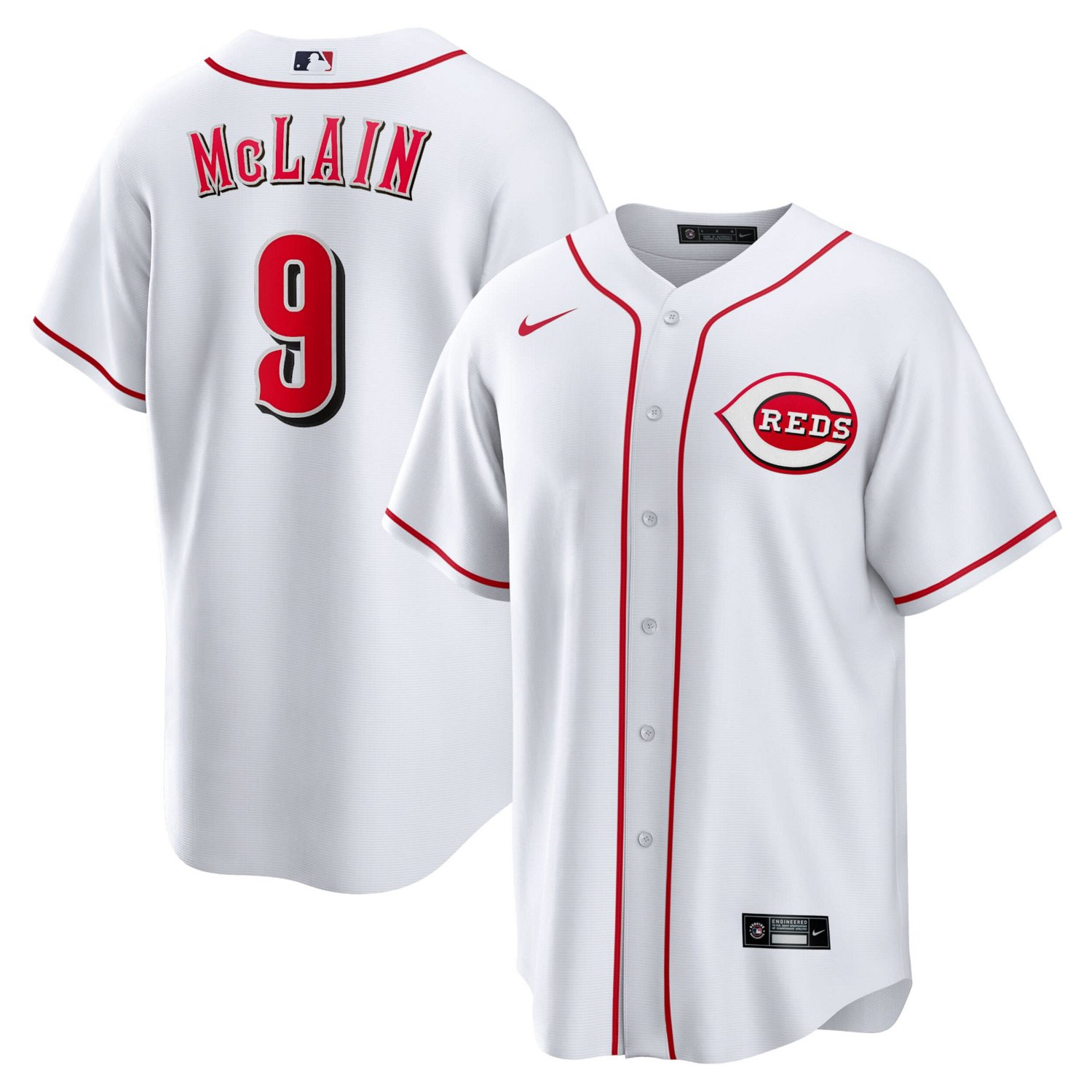 Nike Matt McLain Cincinnati Reds Home Replica Jersey - view number 1
