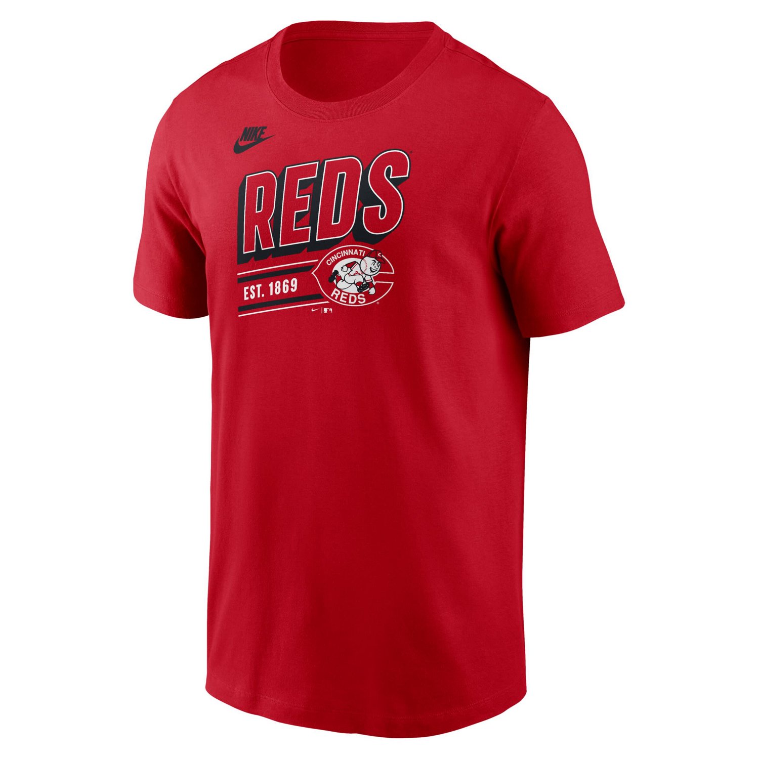 Nike Men's Cincinnati Reds Cooperstown Collection MLB Retro Short Sleeve T-Shirt - view number 2