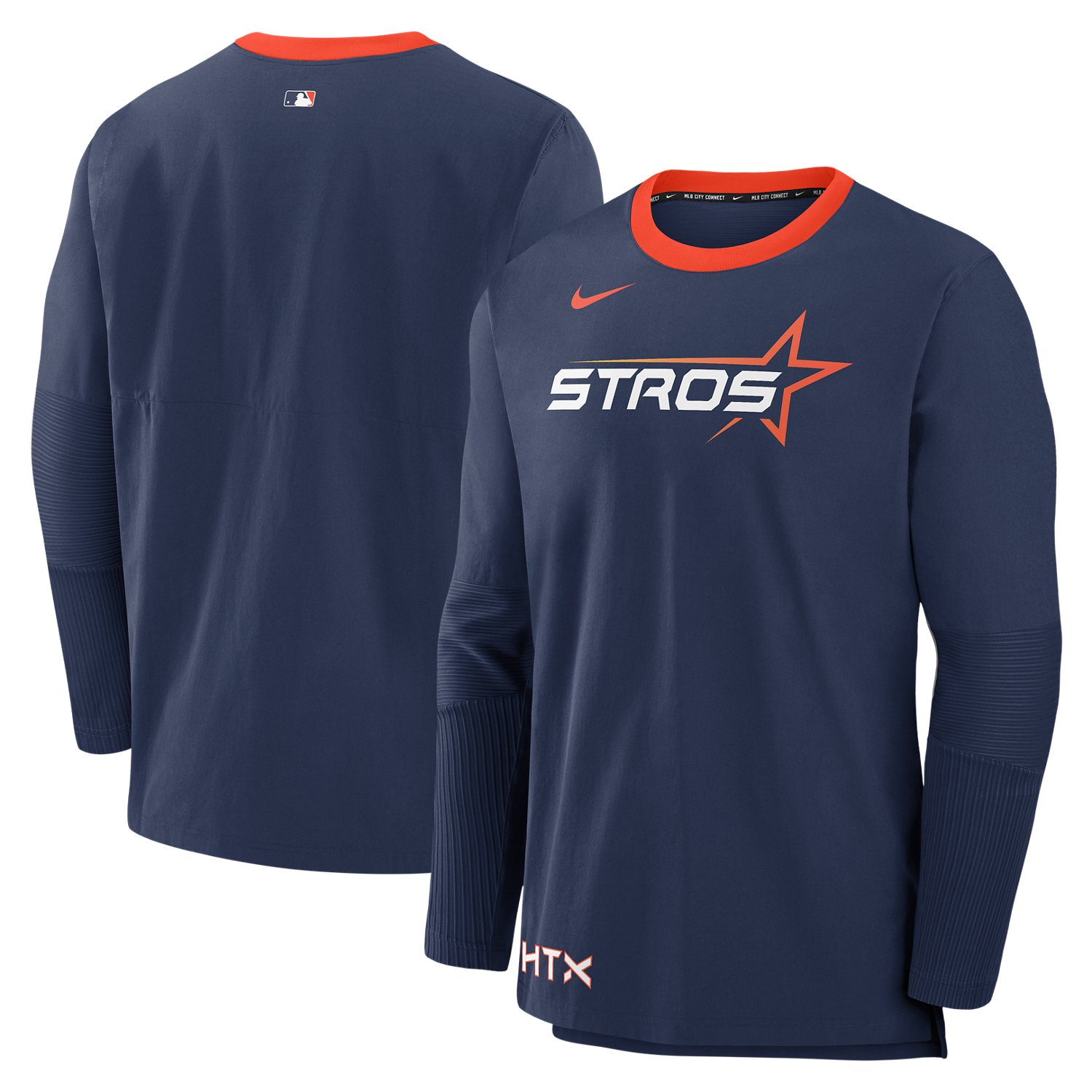 Nike Men's Houston Astros AC Lightweight City Connect Player Pullover - view number 3