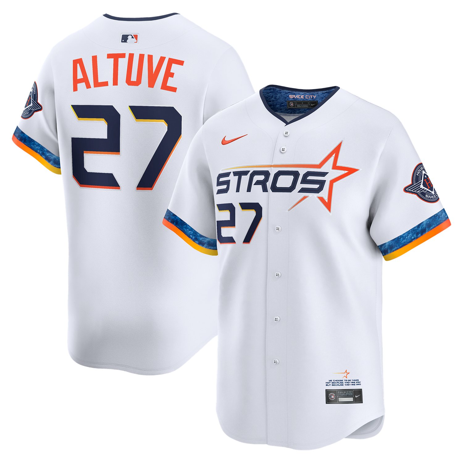 Nike Men's Houston Astros Altuve City Connect Limited Name & Number Jersey                                                       - view number 3