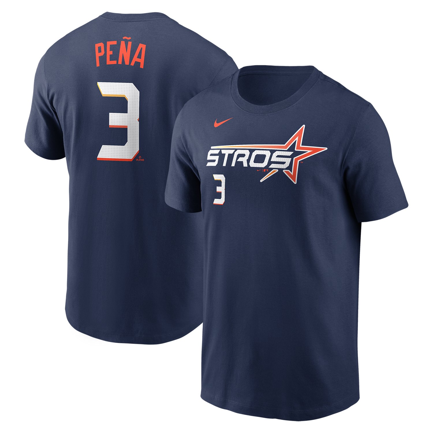 Nike Men's Houston Astros Jeremy Pena Fuse City Connect 2.0 Name & Number                                                        - view number 3