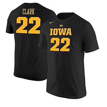 Nike Men's Iowa Hawkeyes Caitlin Clark 22 Name & Number T-shirt                                                                 