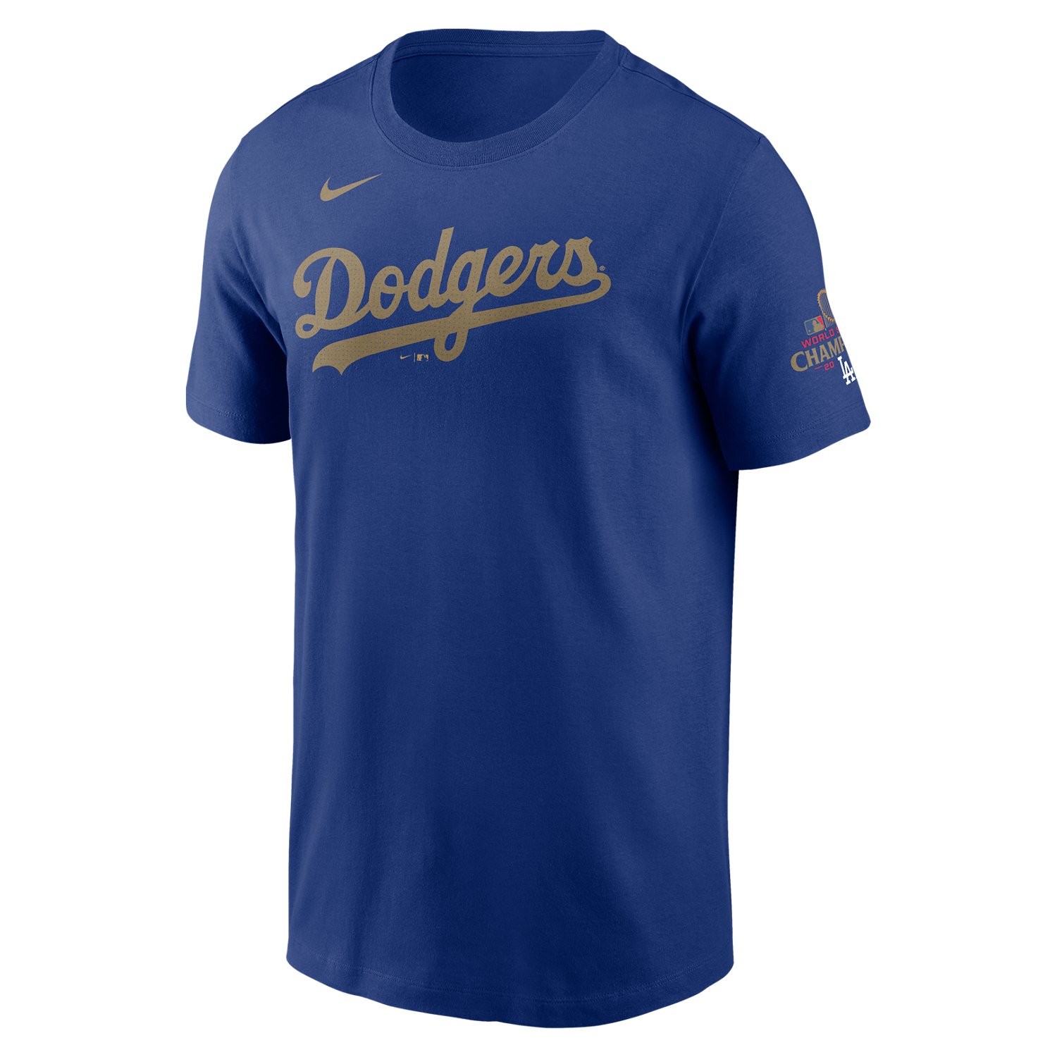 Nike Men's Los Angeles Dodgers 2025 WS Gold Player Name & Number Tee Clayton Kershaw                                             - view number 1