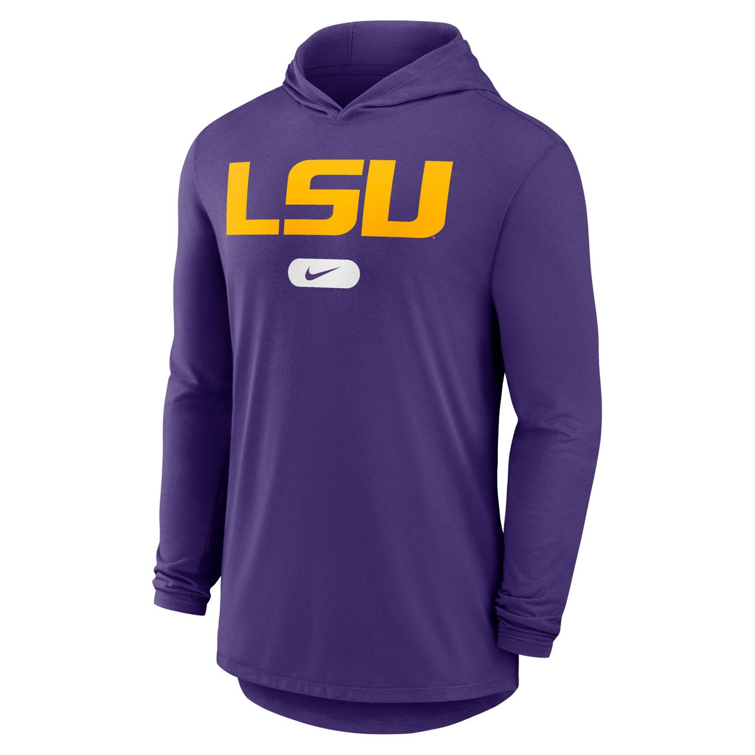 Nike Men's LSU Tigers Primetime Long Sleeve Hooded Top - view number 2