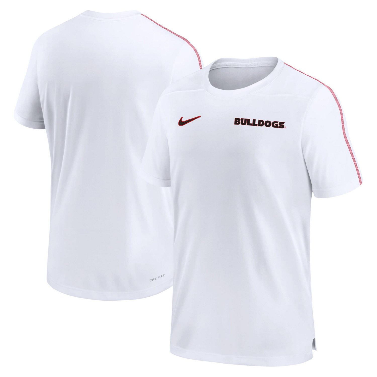 Nike Men's University of Georgia Dri-FIT Coach UV T-shirt                                                                       