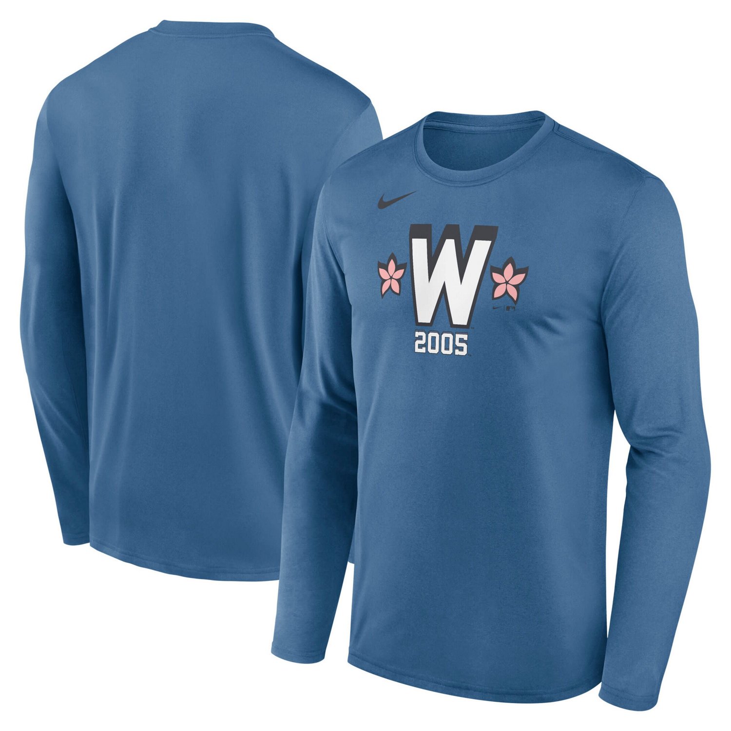 Nike Men's Washington Nationals MLB City Connect Long Sleeve Legend Tee                                                          - view number 1