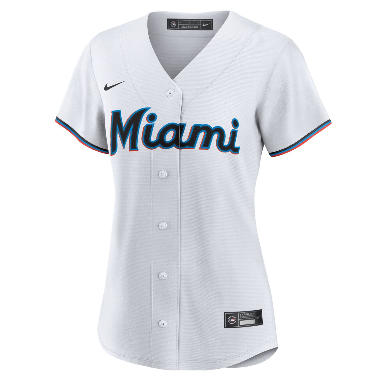 Nike Miami Marlins 1 Bride Home Replica Jersey - view number 2