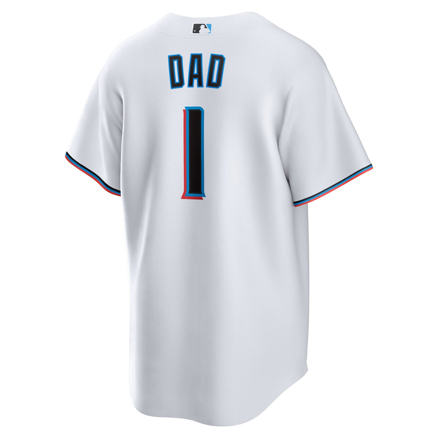 Nike Miami Marlins 1 Dad Home Replica Jersey - view number 3