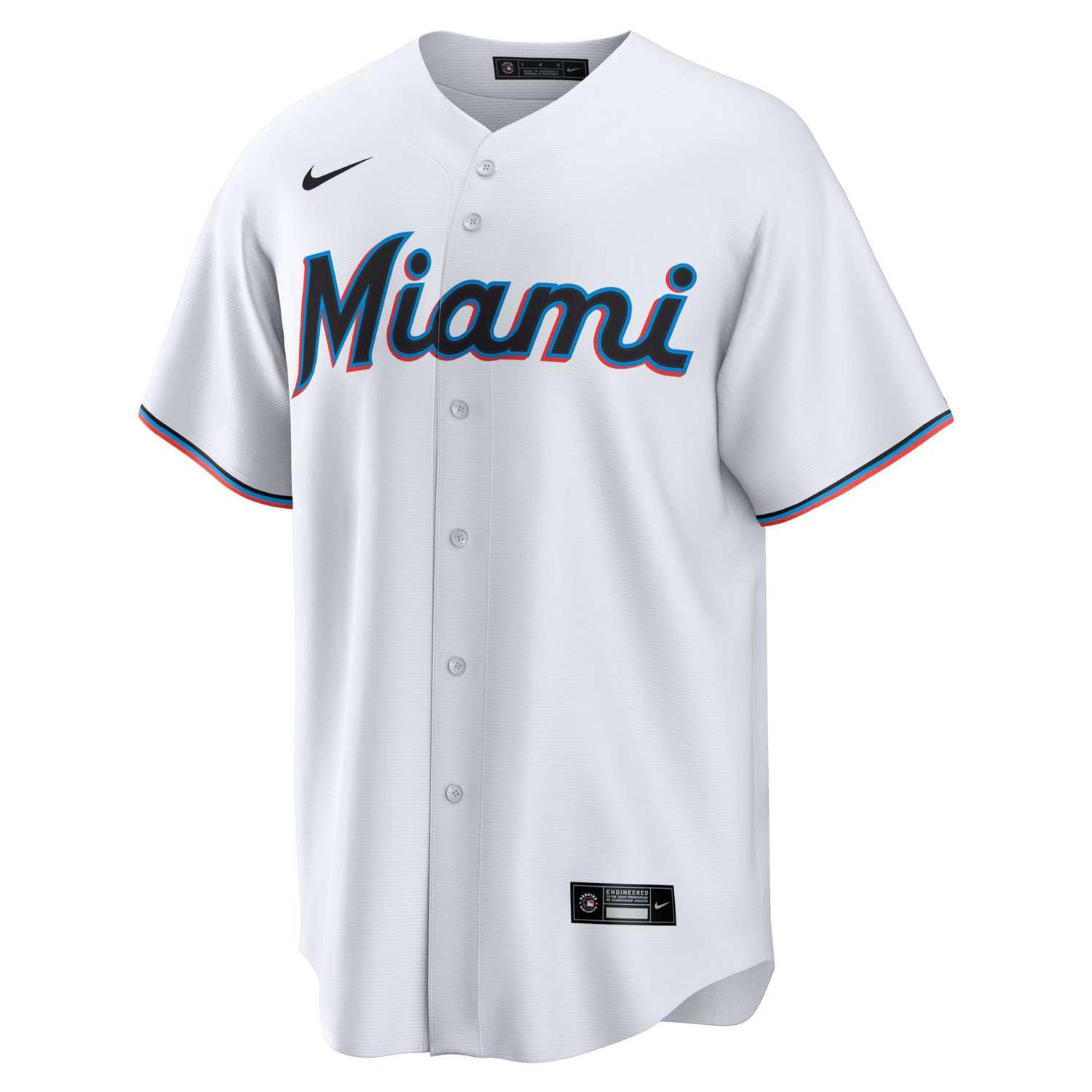 Nike Miami Marlins 1 Groom Home Replica Jersey                                                                                   - view number 2