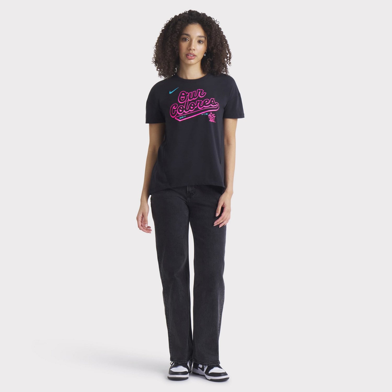 Nike Miami Marlins 2025 City Connect Flowy Fashion Tri-Blend Performance T-Shirt - view number 3