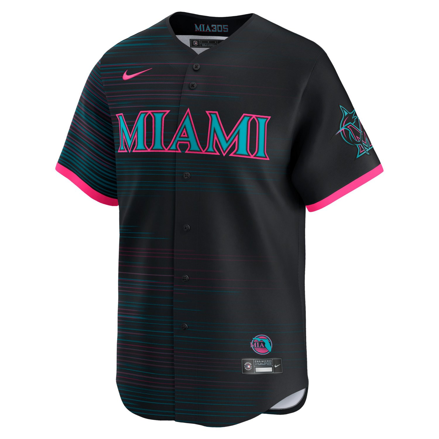 Nike Miami Marlins 2025 City Connect Limited Jersey - view number 2