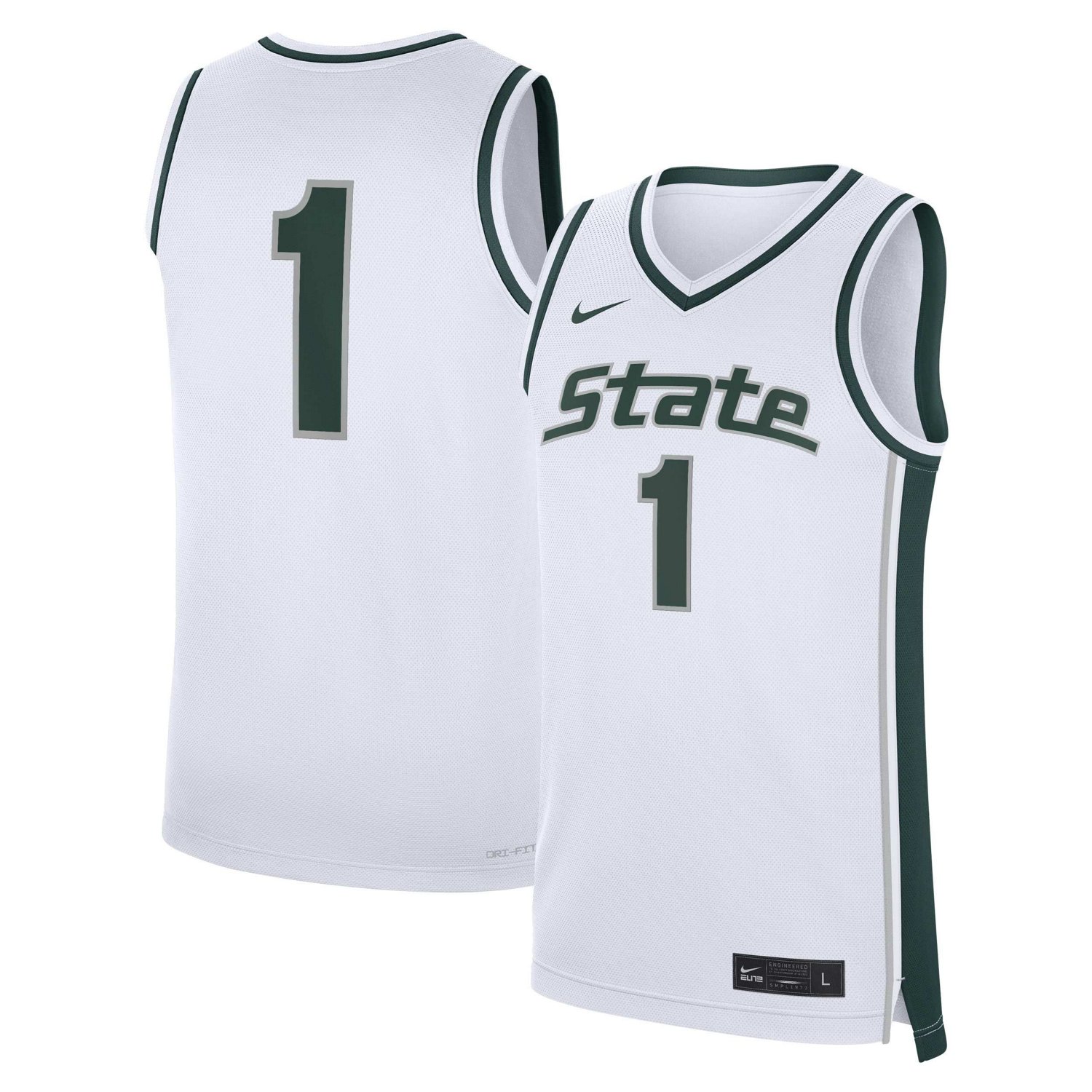 Nike Michigan State Spartans 1 Alternate Replica Basketball Jersey