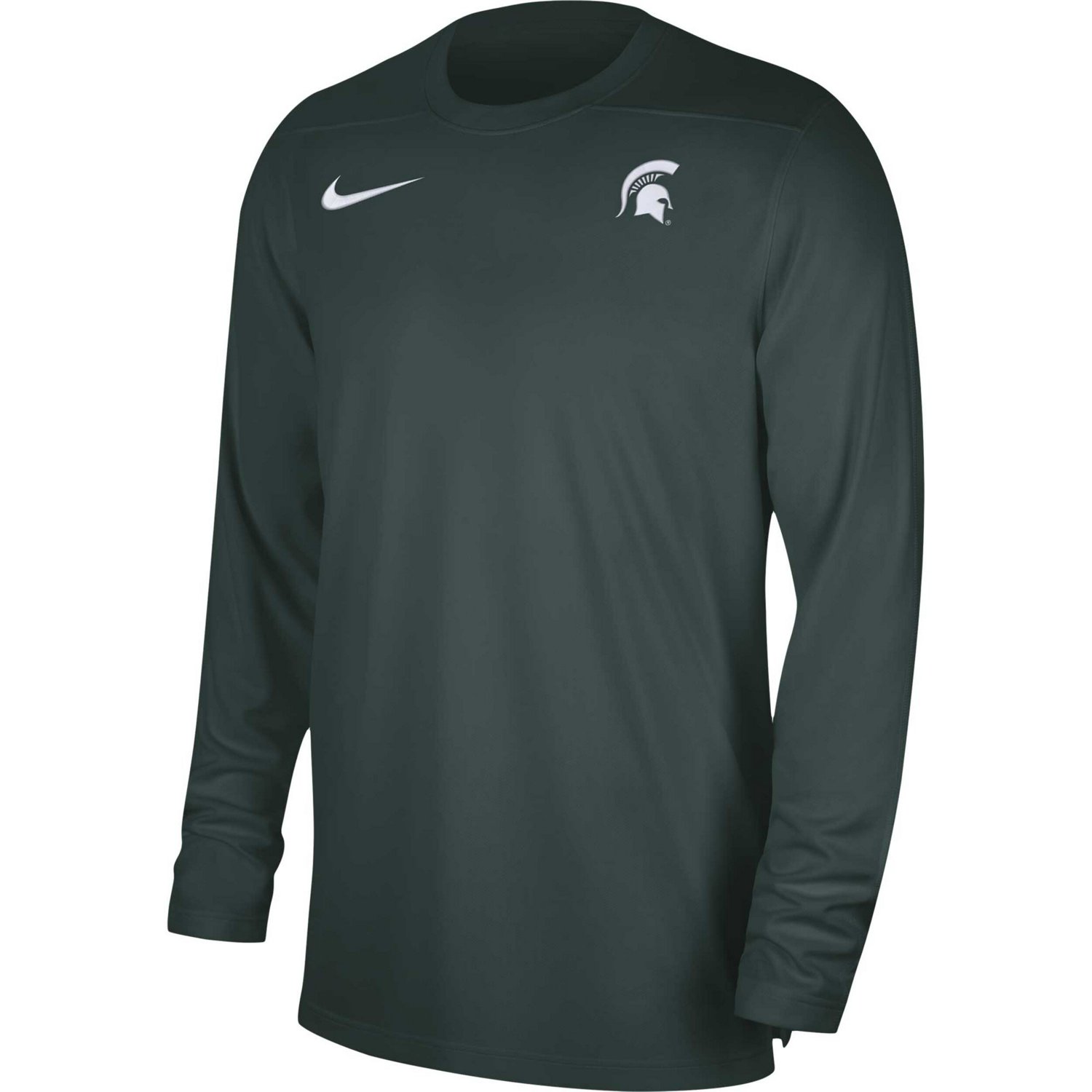 Nike Michigan State Spartans 2023 Sideline Coaches Long Sleeve Performance Top - view number 2