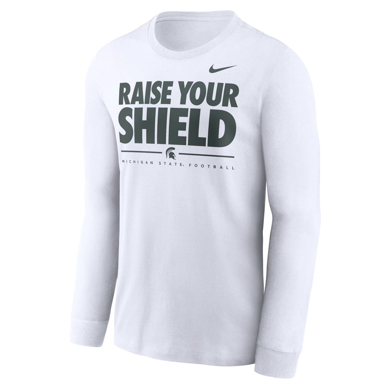 Nike Michigan State Spartans 2025 Football Fan Raise Your Shield Long Sleeve T-Shirt - view number 2